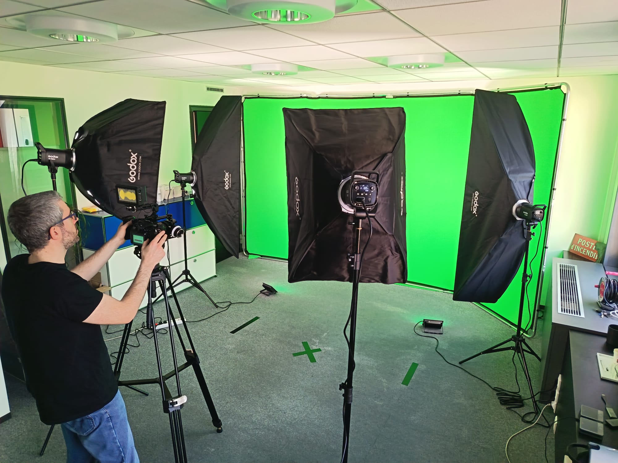 tournage fond vert vidéo corporate lyon