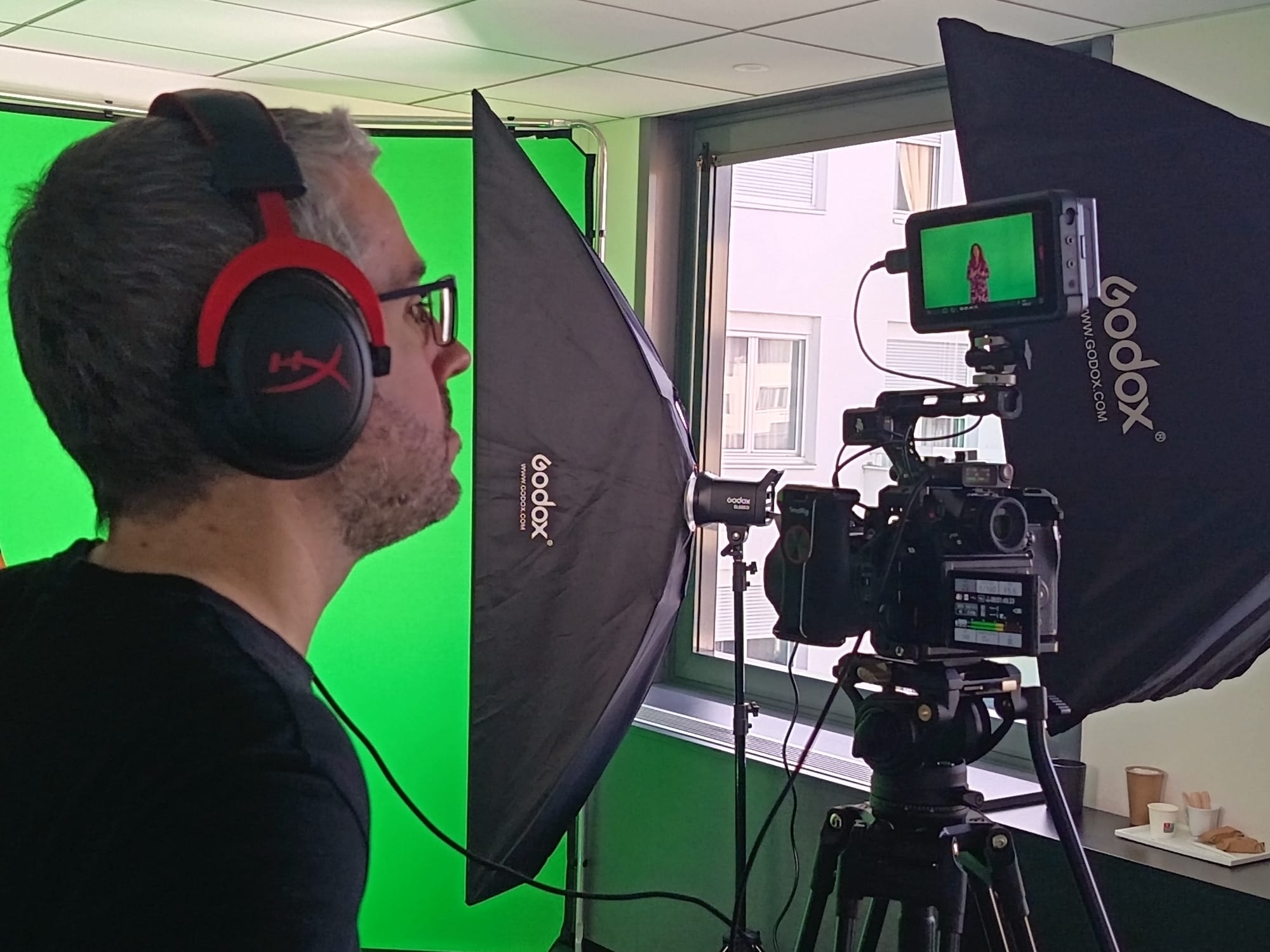tournage fond vert vidéo corporate lyon